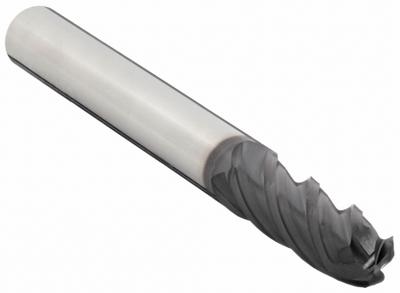 OSG Ball End Mill: Carbide, TiAlN Coated, 4 Flute, 13/64" Mill Dia, 5/8" LOC - Carbide Ball End Mills for Stainless Steel & Super Alloys