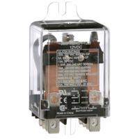 SCHNEIDER Enclosed Power Relay: Surface (Side Flange) Mounted, 25 A Current Rating, 12V DC, DPDT (MPN 389FXBXC1-12D). Key specifications — Brand: SCHNEIDER; Base Type: Octal; Electrical Connection: Quick-Connect; Manufacturer Part Number: 389FXBXC1-12D; Operating Current: 20 A at 277V AC (Ballast); Series: 389F Power Series.