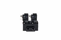 ARO Solenoid Air Control Valve: Alpha, Four-Way / Two-Position, 24V AC, 1/4 in Female NPT, Exhaust (MPN A912SD-024-A). Key specifications — attr1086925: Exhaust; attr1092969: Non-Locking; attr1086920: A912SD-024-A; attr1092977: Solenoid Return.