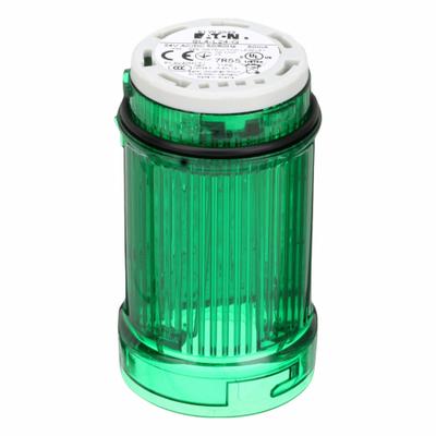 EATON Tower Light Module: Steady, 24V AC/24V DC, Green, 43 mm Overall Dia, 3 in Overall Ht - Steady Light Modules