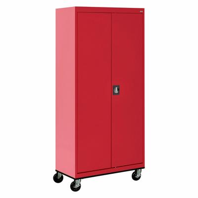 SANDUSKY Wardrobe Cabinet: Shelves, Full Ht (59" and Taller), 36 in Overall Wd - Commercial Mobile Wardrobe Cabinets
