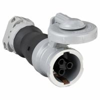 HUBBELL Pin and Sleeve Connector: Gray, 250V DC/600V AC, Three Phase, 30 A, 3 Pole, 4 Wire (MPN HBL430CS1W). Key specifications — Brand: HUBBELL.