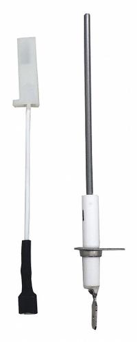 Flame Sensor: Universal, Direct Spark Ignition, Straight, 3 in Probe Lg, Hardwired, Stud Mount (MPN FLS013). Key specifications — Probe Tip Angle: Straight; Electrical Connection Type: Hardwired; Brand: SUPCO; Replacement for OEM Brand: Carrier; Replacement for OEM Part Number: LH33WZ516; Product Type: Flame Sensor; Probe Mounting Type: Stud Mount.