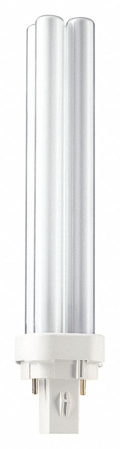 PHILIPS Compact Fluorescent Bulb: 2-Pin (G24d-3), PL-C, Fluorescent, 2700K, 1,800 lm Light Output (MPN PL-C 26W/827/2P/ALTO 10PK). Key specifications — Brand: PHILIPS; Bulb Designation: PL-C 26W/827/2P/ALTO 10PK; Dimmable: No; Color Temperature: 2700K.