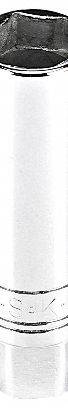 SK HAND TOOL, LLC Spark Plug Socket: 3/8 in Drive Size, 14 mm Socket Size, 6-Point, Std, Chrome (MPN 4431). Key specifications — attr1204270: Chrome; attr1204275: SK HAND TOOL, LLC; attr1204284: Standard; attr1204287: Not Tether Capable.