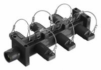 HUBBELL Distribution Block: 6 Female, 1 Male Connections, Black, 600V AC/600V DC, 400 A, 16 Series (MPN HBL7DBBK). Key specifications — Brand: HUBBELL.