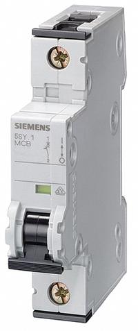 SIEMENS IEC Supplementary Protector: 40 A Amps, 5kA at 230/400V AC, Screw Clamp, 5SY6, 230/400V AC (MPN 5SY61406). Key specifications — Brand: SIEMENS; Terminal Connection: Screw Clamp; DC Voltage Rating: Not Rated; Max. AIR Rating: 5kA at 230/400V AC; Series: 5SY6; AC Voltage Rating: 230/400V AC; Curve Type: B.