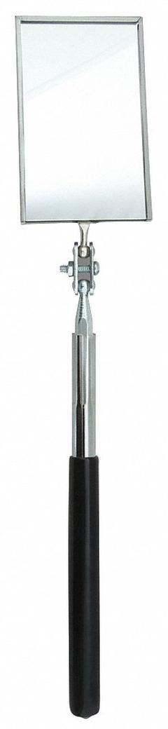 ULLMAN Inspection Mirror: 3 1/2 in L x 2 1/8 in W Mirror Size, Mirr. Mat. Glass (MPN K-2). Key specifications — attr1004918: ULLMAN; attr1004923: Vinyl.