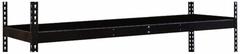 HALLOWELL Shelf: 72 in x 24 in, 1,000 lb Load Capacity, Black, Shelf (MPN DRHCL7224ME). Key specifications — Includes: (4) Beams; Shelf Configuration: Single Straight; Color: Black; Frame Material: Steel; Brand: HALLOWELL; Frame Finish: Powder Coated; Product Type: Shelf.