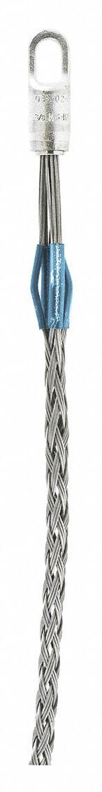 HUBBELL WIRING DEVICE-KELLEMS Pulling Grip: 0.75 in to 0.99 in, 14,400 lb Breaking Strength (MPN 03302020). Key specifications — Cable Dia. Range: 0.75 in to 0.99 in; Material: Galvanized Steel; Color Code: Light Blue; Eye Style: Rotating; Brand: HUBBELL WIRING DEVICE-KELLEMS.