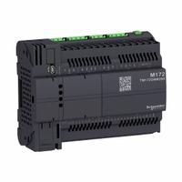 SCHNEIDER ELECTRIC PLC: (8) Analog/(8) Digital, (4) Analog/(8) Digital (MPN TM172OBM28R). Key specifications — attr211240: SCHNEIDER; attr1072668: Clock Included; attr1075934: Serial Link; attr1075941: (8) Digital; attr1075943: (8) Digital.