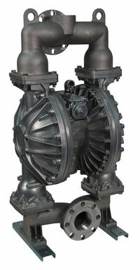 DAYTON Double Diaphragm Pump: Aluminum Body, 3 in, Flange Connection with NPT Threads, 215 gpm (MPN 22A595). Key specifications — Brand: DAYTON; Seat Material: Buna-N; Check Valve Material: Buna-N.