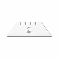 SLICE Utility Blade: 2 7/16 in Blade Lg, 3/4 in Blade Wd, 0.031 in Blade Thick, Ceramic, 2 PK (MPN 10525). Key specifications — attr307708: 55EK43; attr307711: Ceramic; attr307707: No; attr324888: SLICE.
