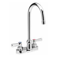 ZURN Gooseneck Bathroom Faucet: AquaSpec®, Brass, Chrome Finish, 2.2 gpm Flow Rate, Centerset, Lever (MPN Z812B1-XL). Key specifications — Includes: Mounting Hardware; Brand: ZURN; Series: AquaSpec®.