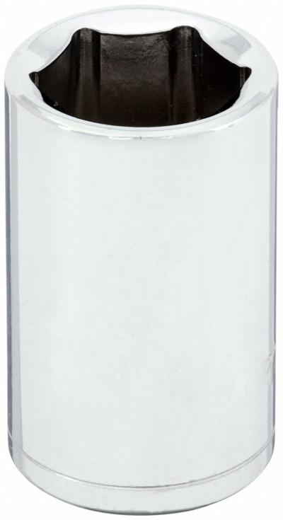 WESTWARD Socket: SAE, 1/2 in Drive Size, 5/8 in Socket Size, 6-Point, Std, Chrome - 1/2" Drive Hand Sockets