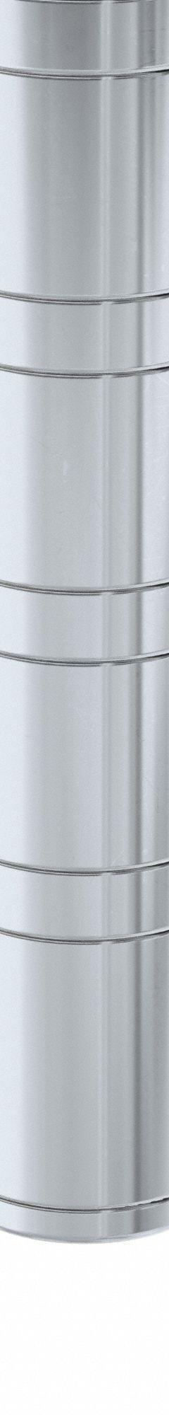 NEW AGE INDUSTRIAL Shelving Post: 48 in, 6 ga, Unfinished, Silver (MPN 48P). Key specifications — attr39643: Silver; attr33138: NEW AGE INDUSTRIAL.