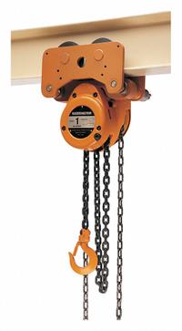 HARRINGTON Manual Chain Hoist: Push Trolley, 2,000 lb Lifting Capacity, 10 ft Lift Lg (MPN NTH010-10). Key specifications — Brand: HARRINGTON; Lifting Hook Type: Hook with Safety Latch.