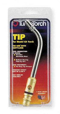 TURBOTORCH Hand Torch Tip: Swirl Flame, External Lighter, For Use With G-4/PLF-A5, 5/16 in (MPN 0386-0103). Key specifications — Compatible Torch Manufacturer Part Number: PLF-A5; Connection Type: Quick Connect; Manufacturer Part Number: 0386-0103; Brand: TURBOTORCH.
