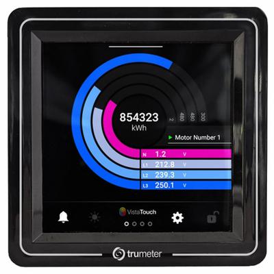 TRUMETER Power Meter: 9 Display Span - Min, 999,999 Display Span - Max, 10 V AC – 24 V - Multi-Function Digital Panel Meters