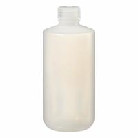 NALGENE Economy Bottle: LDPE, 16 fl oz, 500 mL, Natural, 28-415 mm Screw Closure Size, Polypropylene (MPN 312088-0016). Key specifications — Body Color: Natural; Closure Attached: Attached; Brand: NALGENE; Pre-Cleaned: None; Closure Included: Yes.