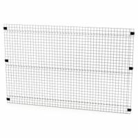 HUSKY RACK & WIRE Welded Wire Panel: 5 ft H x 8 ft W x 1 1/2 in D, Black, Powder-Coated (MPN V0805). Key specifications — attr1283297: Powder-Coated; attr1283316: Steel; attr1283313: Yes; attr1283333: HUSKY RACK & WIRE.