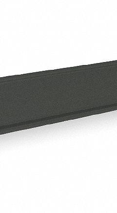 PRO-LINE Bin Rail: 5 in Overall Ht, 72 in Overall Wd, 1 1/2 in Overall Dp, Black, Steel, 5 in (MPN BBH72). Key specifications — Includes Mounting Hardware: Yes; Color: Black.