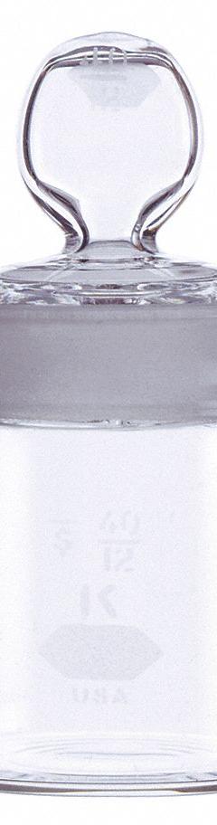 KIMBLE Weighing Bottle: 45 mL, Plug, 76 mm, Colorless, Closure Included, Narrow Mouth Size, ASTM/USP (MPN 15145-4050). Key specifications — Closure Type: Plug; Mouth Size: Narrow; Brand: KIMBLE; Body Color: Colorless.