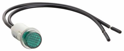 APPROVED VENDOR Raised Panel Light: Green, 12 mm Panel Mounting Hole Dia, Neon, Nylon - Neon Indicator Pilot Lights
