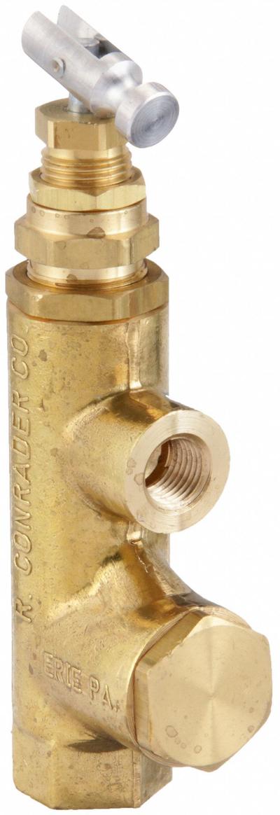 CONRADER Pilot Valve: 3/8 in Inlet Size, 3/8 in Outlet Size, 1/4 in Exhaust Size - Piloted Unloader Valves for Air Compressors