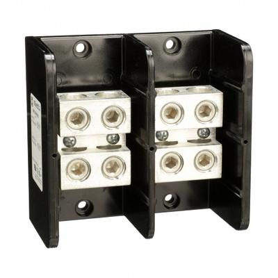 SQUARE D Power Distribution Block: Open, Lug, Lug - Open Blocks with Lugs