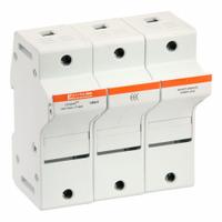 MERSEN Fuse Block: Finger-Safe, 3 Pole, 600 V AC, DIN Rail Mounting, Pressure Plate Termination (MPN US6J3). Key specifications — Brand: MERSEN.
