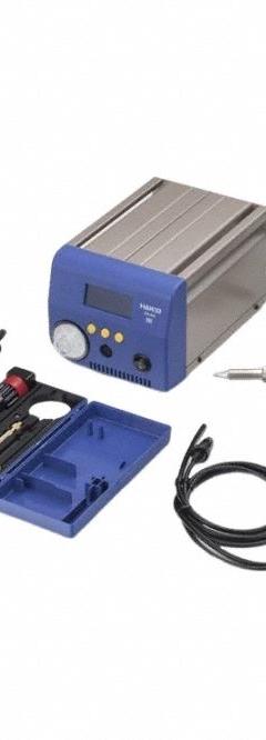 HAKKO Soldering Station: 1 Channel, 320 W, ESD Safe (MPN FR400-53). Key specifications — Handpiece Style: Desoldering Gun; Tip Width: 1 mm; Manufacturer Part Number: FR400-53; ESD Safe: Yes; Brand: HAKKO.