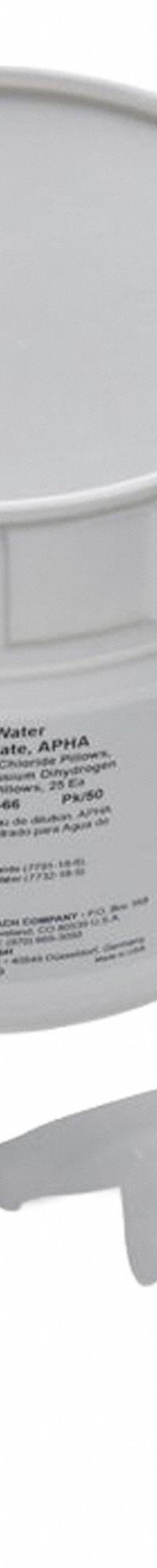 HACH Buffered Dilution Water Pillow: Pack, Buffer, 2143166, 25. Key specifications — Brand: HACH; Chemical Family Type: Buffer; Container Type: Pack; Manufacturer Part Number: 2143166; Product Type: Buffered Dilution Water Pillow.