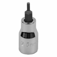 SK PROFESSIONAL TOOLS Socket Bit: 3/8 in Drive Size, Hex Tip, 2.5 mm Tip Size, 2 in Overall Lg (MPN 41401). Key specifications — attr1204765: Replaceable Insert; attr1204767: SK PROFESSIONAL TOOLS.