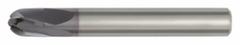 WIDIA HANITA Ball End Mill: Carbide, TiAlN Coated, 4 Flute, 10 mm Mill Dia, 10 mm LOC, 76 mm OAL (MPN 715010004RT)