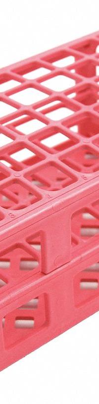 Tube Rack: Polypropylene, Red, (60) Wells, 60 Compartments, Benchtop (MPN HS243077R). Key specifications — Material: Polypropylene; Mounting Location: Benchtop; Color: Red; Product Type: Test Tube Rack; Total Holding Capacity: (60) Wells; Brand: HEATHROW SCIENTIFIC.