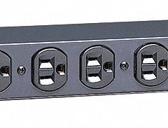TRIPP LITE Power Distribution Unit: 120V AC, 12 Outlets, NEMA 5-15R, Non-Metered, 1 RU, Front Facing (MPN RS-1215). Key specifications — Plug Type: NEMA 5-15P; Brand: TRIPP LITE; Maximum Input Voltage: 120V AC; Receptacle Type: NEMA 5-15R; Mounting Location: Horizontal Rack; Facing: Front.
