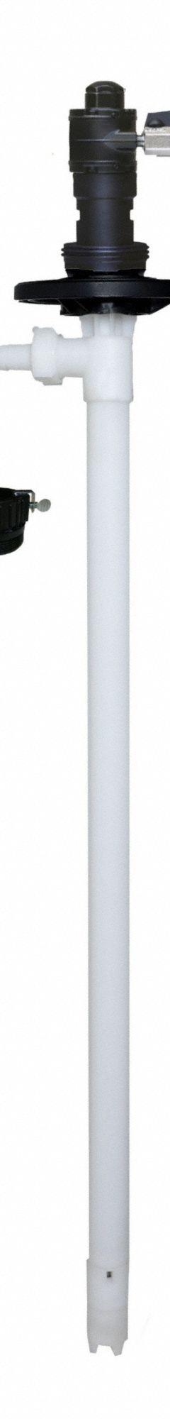 ACTION PUMP Air Drum Pump: Pump Only, 1:1, 15 gpm Max. Flow Rate, 800 cps Max. Viscosity, PP (MPN POLYPROAIR). Key specifications — Brand: ACTION PUMP; Suction Tube Material: PP.