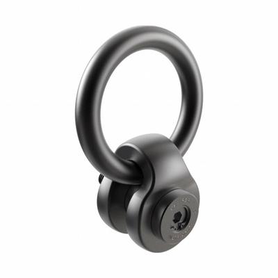JERGENS Hoist Ring: Pivot/Swivel, Black Oxide-Coated Steel, M36-4.00 - Side-Pull Pivot & Rotate Hoist Rings