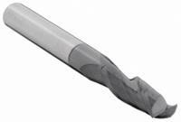 APPROVED VENDOR Square End Mill: Carbide, AlTiN Coated, 2 Flute, 4.5 mm Mill Dia, 16 mm LOC (MPN 204-001341B)