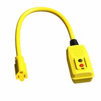 APPROVED VENDOR Plug-In GFCI: Manual Reset, 1 1/10 ft Lg, 12/3, 5-15P Plug, 15 A Current, 125V AC (MPN 875LC9). Key specifications — NEMA Plug Configuration: 5-15P; NEMA Receptacle Configuration: 5-15R; Brand: APPROVED VENDOR; Voltage: 125V AC.