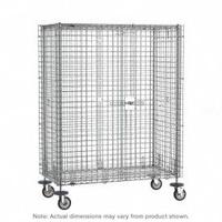 METRO Security Cart: 900 lb, 36 in L x 30 in W Self, 41 in L x 34 in W x 69 in H Overall Dim, Silver (MPN SEC63EC). Key specifications — Shelf Type: Adjustable; Caster Brake Type: Side Pedal Brake; Brand: METRO; Caster/Wheel Configuration: (2) Swivel with Brake; Shelves Included: None.