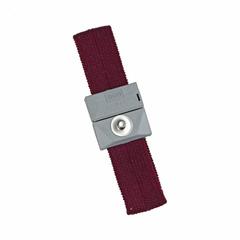 SCS Static Control Wrist Strap: Elastic, Burgundy, 3.5 in Strap Lg - Max, 1 Strap Conductors, Coiled (MPN 2204). Key specifications — attr1050606: Burgundy; attr1050611: SCS; attr1057990: Coiled.