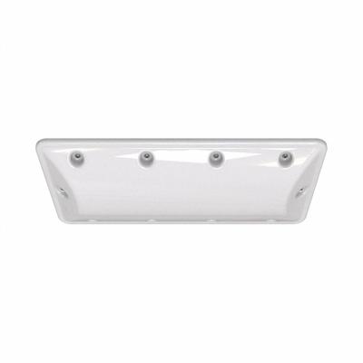 IRONCLAD Surface Mount Fixture: 7,400 lm, 4000K, 80 W, 120/277V AC, Polycarbonate - Linear Vandal-Resistant LED Lights