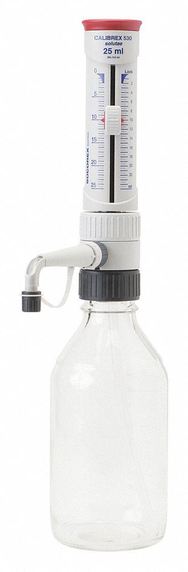 WHEATON Bottle Top Dispenser: 25 mL Volume Capacity - mL, 2.5 mL – 25 mL - Bottle Top Dispensers