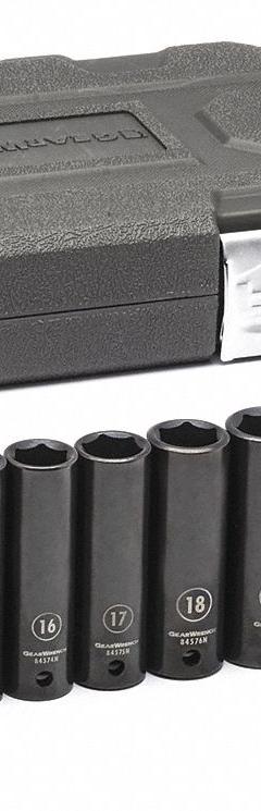 GEARWRENCH Socket Set: 1/2 in Drive Size, Small Set (0-50 pieces) Set Size, 14 Pieces, (14) 6-Point (MPN 84955N). Key specifications — attr1204251: GEARWRENCH; attr1215453: 1/2 in; attr1215454: 10 mm to 27 mm; attr1224229: Friction.