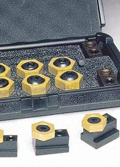 MITEE-BITE T-Slot Fixture Clamp Kit: Brass, Smooth Face, For 18 mm T-Slot (MPN 50652). Key specifications — Manufacturer Part Number: 50652; Brand: MITEE-BITE PRODUCTS INC.