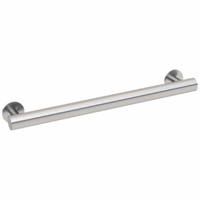 WINGITS Wall Grab Bar: Straight, 36 in Lg, 1 1/4 in Dia, Stainless Steel, Satin - Anti-Microbial Grab Bars