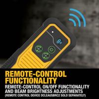 DEWALT Dot Laser: 2 Lines and 2 Dots, Green Beam, 100 - 200 ft Range w/o detector, 2 Lines, 2 Dots (MPN DCLE14221GB). Key specifications — attr934757: DEWALT; attr936112: ±1/8 in @ 33 ft; attr936114: Pendulum Self-Leveling; attr935981: Mounting Plate.