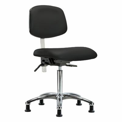 APPROVED VENDOR Cleanroom Task Chair: Vinyl, Armless, Ht Range 21 1/2 in to 29 in, 18 1/2 in Seat Wd - Vinyl Cleanroom Chairs